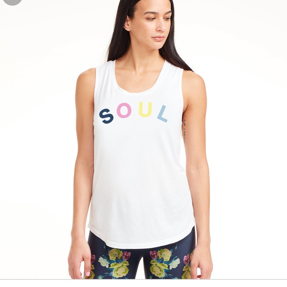 Sundry x soul cycle open back tank top